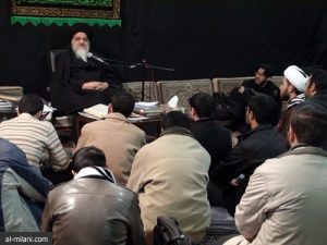 دیدار جمعی از دانشجویان تهرانی با حضرت آیت الله میلانی