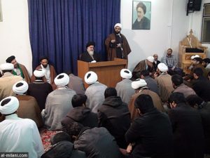 دیدار جمعی از طلاب استان سیستان با حضرت آیت الله میلانی