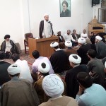 دیدار جمعی از طلاب تبریز با حضرت آیة الله میلانی