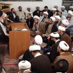 دیدار جمعی از طلاب تبریز با حضرت آیة الله میلانی