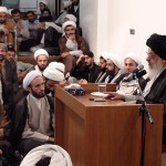 دیدار جمعی از طلاب تبریز با حضرت آیة الله میلانی