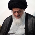 دیدار جمعی از طلاب تبریز با حضرت آیة الله میلانی