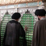 حضور حضرت آیتالله میلانی بر سر مزار علّامه مجلسی و علمای تخت فولاد اصفهان حضور حضرت آیتالله میلانی بر سر مزار علّامه مجلسی و علمای تخت فولاد اصفهان