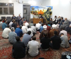 دیدار مسئولان هیئت های مذهبی با آیت الله میلانی