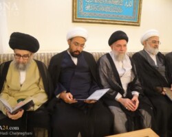 مراسم ترحیم آیت الله سید فاضل میلانی