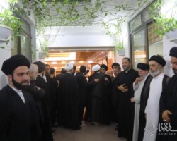 مراسم ترحیم آیت الله سید فاضل میلانی