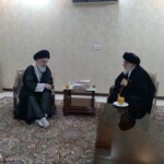 عیادت و دیدار جمعی از حضرات آیات عظام و شخصیت‌ها و اساتید حوزه‌های علمیه با حضرت آیت الله میلانی مدظله العالی