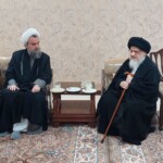 عیادت و دیدار جمعی از حضرات آیات عظام و شخصیت‌ها و اساتید حوزه‌های علمیه با حضرت آیت الله میلانی مدظله العالی