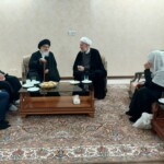 عیادت و دیدار جمعی از حضرات آیات عظام و شخصیت‌ها و اساتید حوزه‌های علمیه با حضرت آیت الله میلانی مدظله العالی