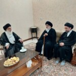 عیادت و دیدار جمعی از حضرات آیات عظام و شخصیت‌ها و اساتید حوزه‌های علمیه با حضرت آیت الله میلانی مدظله العالی