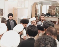 گزارش تصویری دیدار جمعی از مدیران و طلاب مدرسه حضرت امام حسن مجتبی سلام الله علیه با آیت الله میلانی مدظله العالی