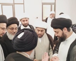 گزارش تصویری دیدار جمعی از مدیران و طلاب مدرسه حضرت امام حسن مجتبی سلام الله علیه با آیت الله میلانی مدظله العالی