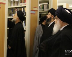 بازدید حجج اسلام موسوی و بحرالعلوم از اساتید حوزه علمیه نجف اشرف از بنیاد فرهنگی امامت