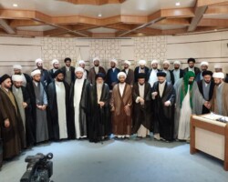 دیدار جمعی از مبلغین وابسته به آستان مقدس سیدالشهداء سلام الله علیه با حضرت آیت الله میلانی مدظله العالی