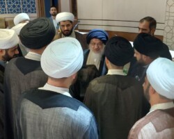دیدار جمعی از مبلغین وابسته به آستان مقدس سیدالشهداء سلام الله علیه با حضرت آیت الله میلانی مدظله العالی