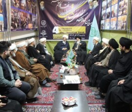 آیت الله میلانی - نمایشگاه کتاب